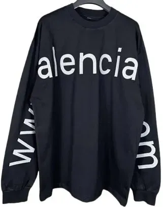Balenciaga Text Long Sleeve rep