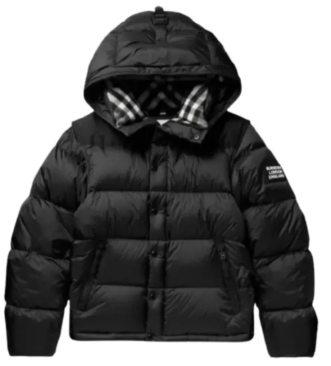 Burberry Black Cotton Jacket Size 52 FR rep