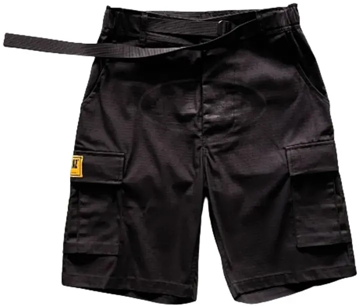 Corteiz Classic Cargo Triple Black Logo Shorts rep
