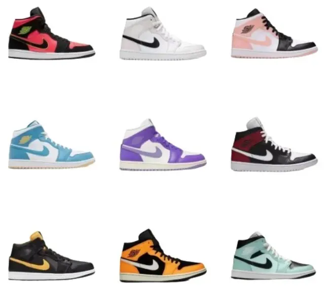 Jordan 1 Mid Shoes rep