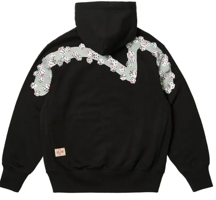 Palace x Evisu Black Hoodie rep