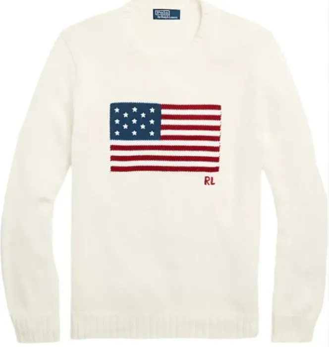 Polo USA Flag Sweater (Beige) rep