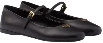 Prada Leather Ballerina Shoes rep
