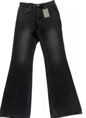 Budget Balenciaga Washed Flared Jeans rep