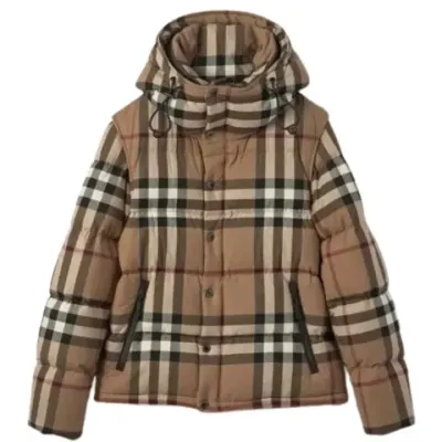 Burberry Detachable Check Puffer Jacket rep