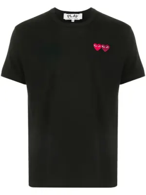 CDG Double Heart Tee rep