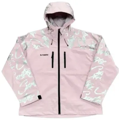 Corteiz Pink Windbreaker with Monogram on Sleeves rep