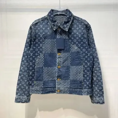 LV Jacket Blue Denim rep