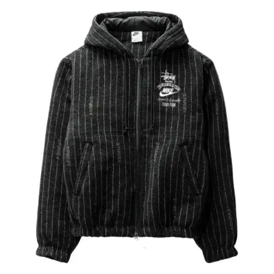 Nike x Stussy Striped Wool Jacket rep