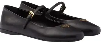 Prada Leather Ballerina Shoes rep