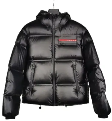 Prada Technical Puffer Jacket Black rep