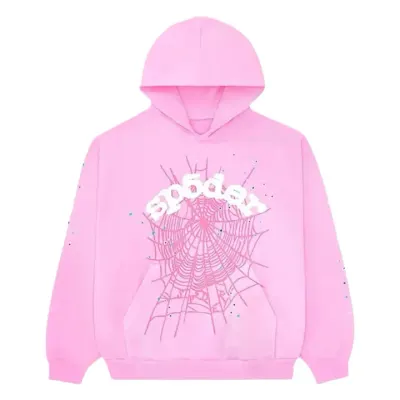 Sp5der Pink Hoodie rep