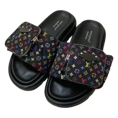 Takashi Murakami x LV Pool Pillow Comfort Shoes rep