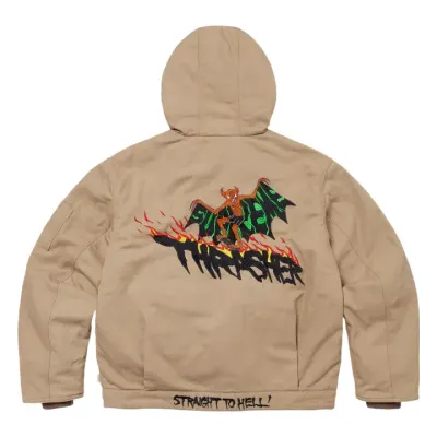 Thrasher x Supreme Hooded Work Jacket (Black) rep